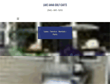 Tablet Screenshot of lakeannagolfcarts.com